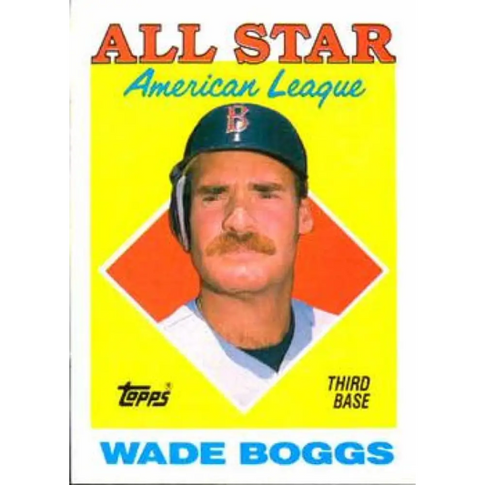 1988 Topps #388 Wade Boggs NM-MT Boston Red Sox Baseball Card  Image 1