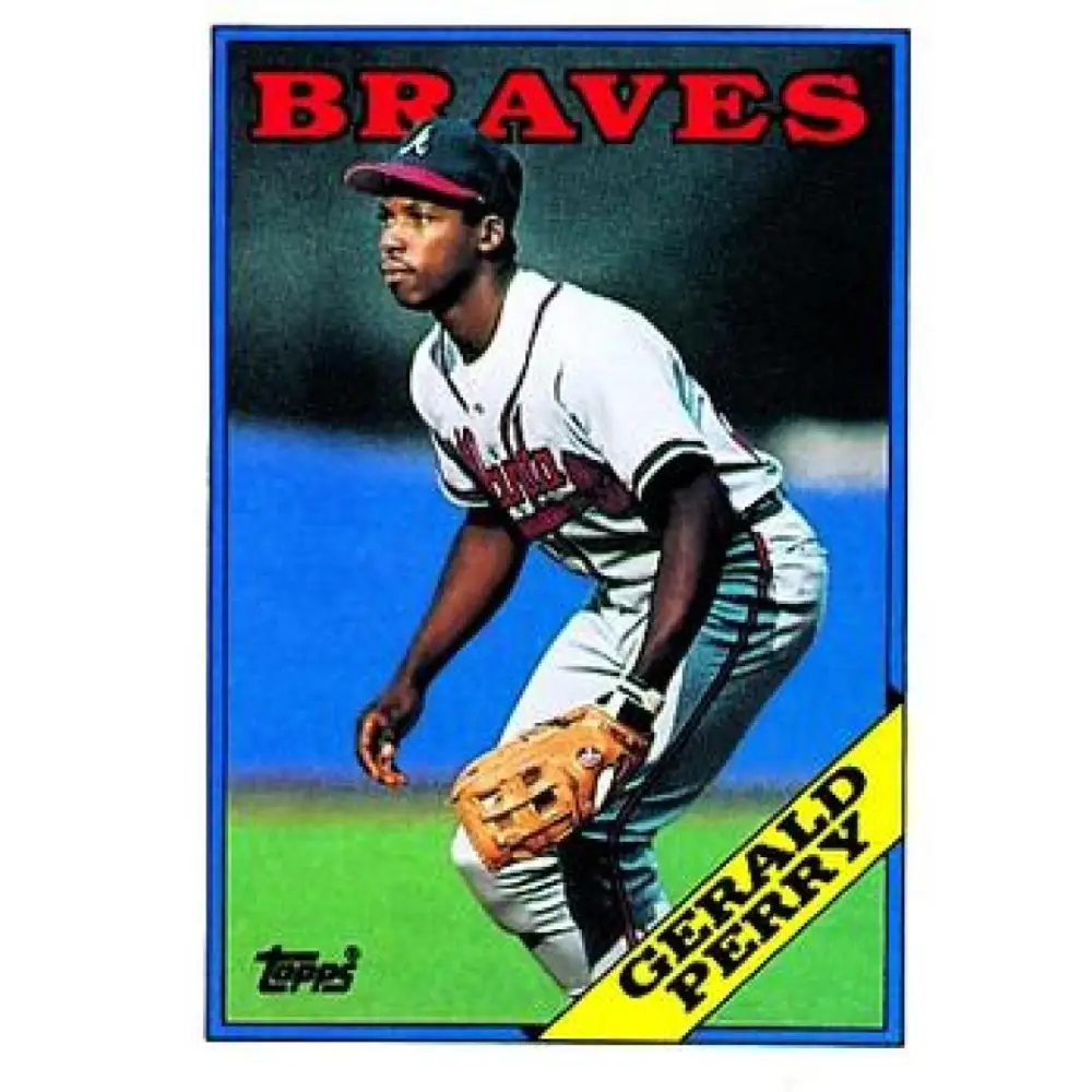 1988 Topps #39 Gerald Perry NM-MT Atlanta Braves Baseball Card  Image 1