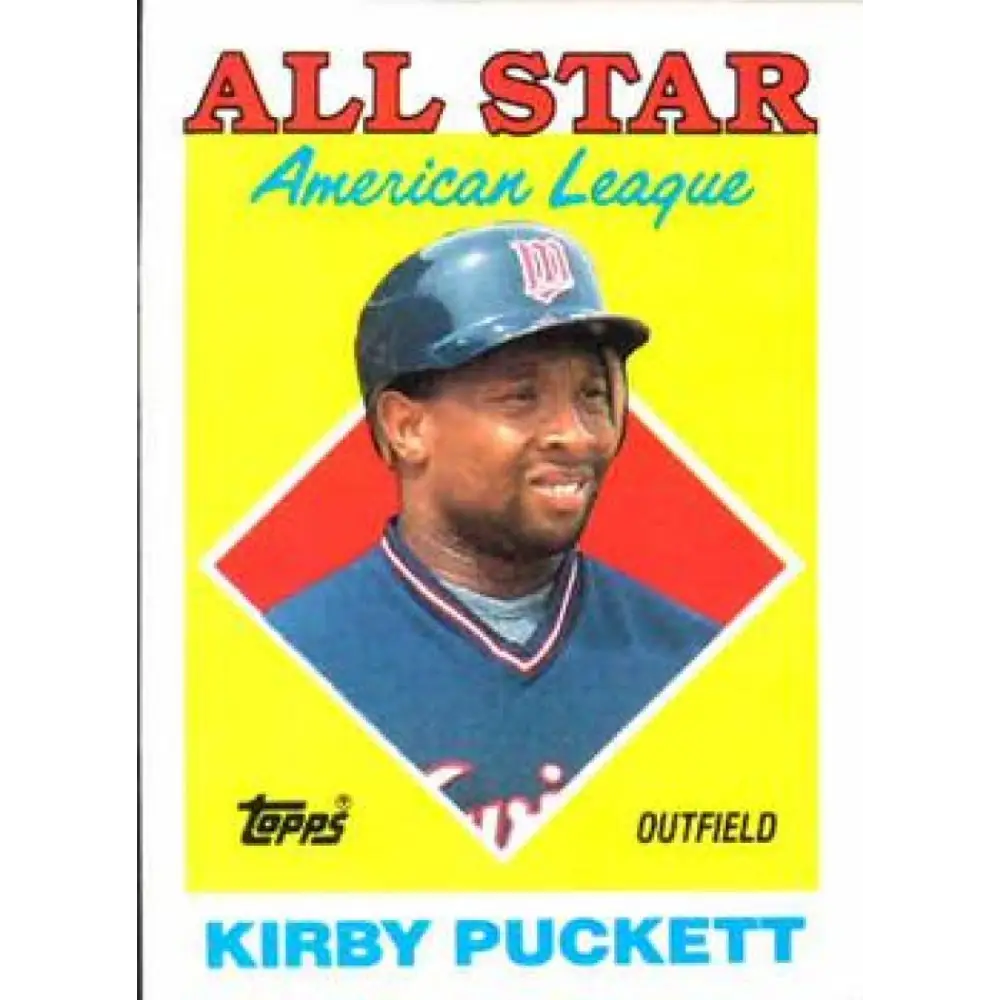 1988 Topps #391 Kirby Puckett NM-MT Minnesota Twins Baseball Card  Image 1