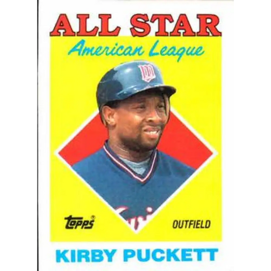 1988 Topps #391 Kirby Puckett NM-MT Minnesota Twins Baseball Card  Image 1