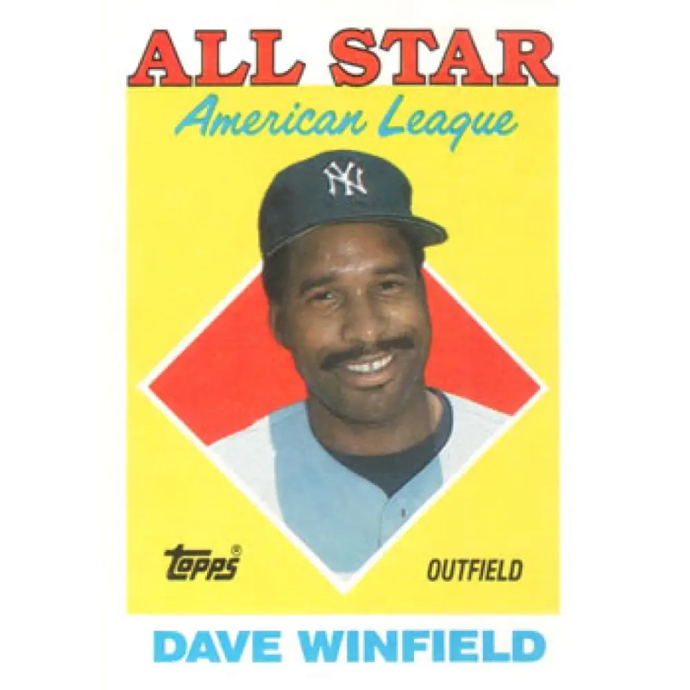 1988 Topps #392 Dave Winfield NM-MT New York Yankees Baseball Card  Image 1