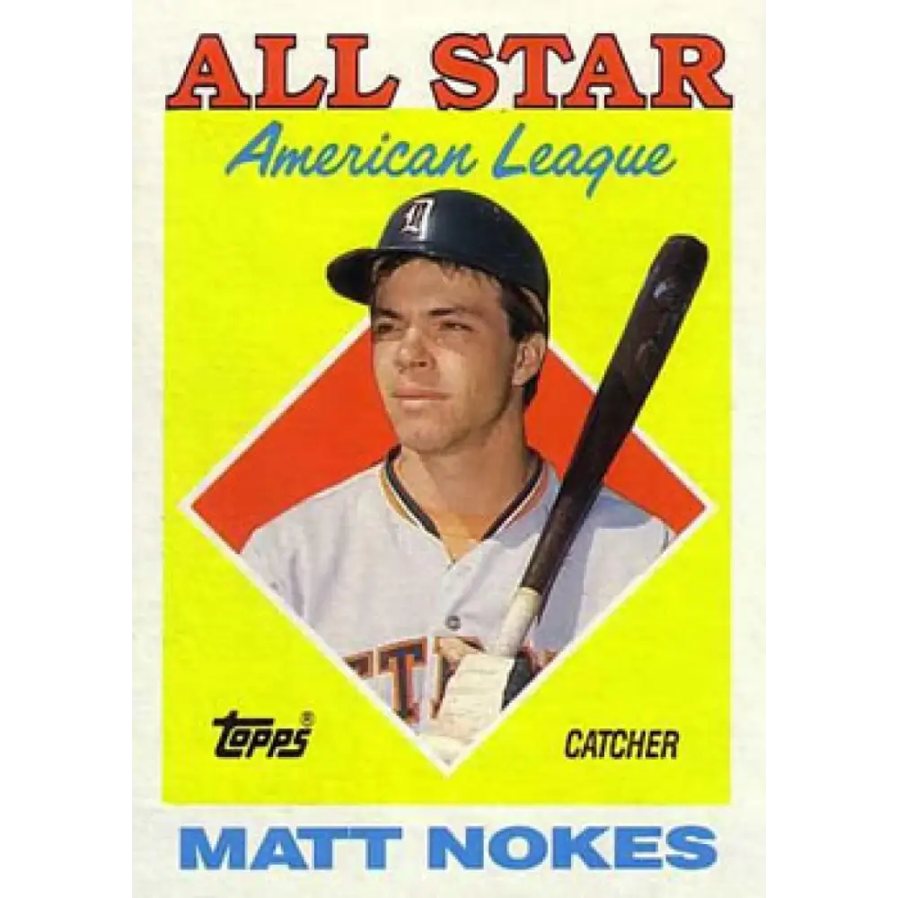 1988 Topps #393 Matt Nokes NM-MT Detroit Tigers Baseball Card  Image 1