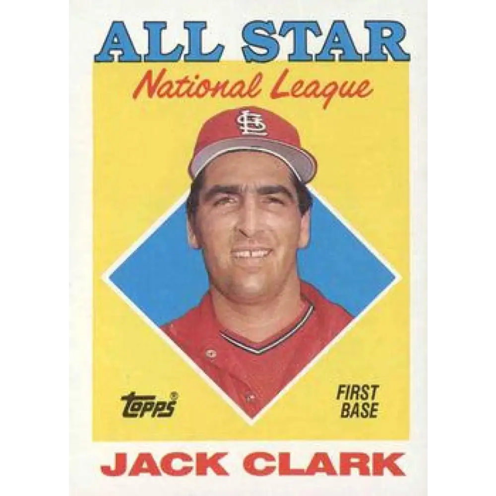 1988 Topps #397 Jack Clark NM-MT St. Louis Cardinals Baseball Card  Image 1