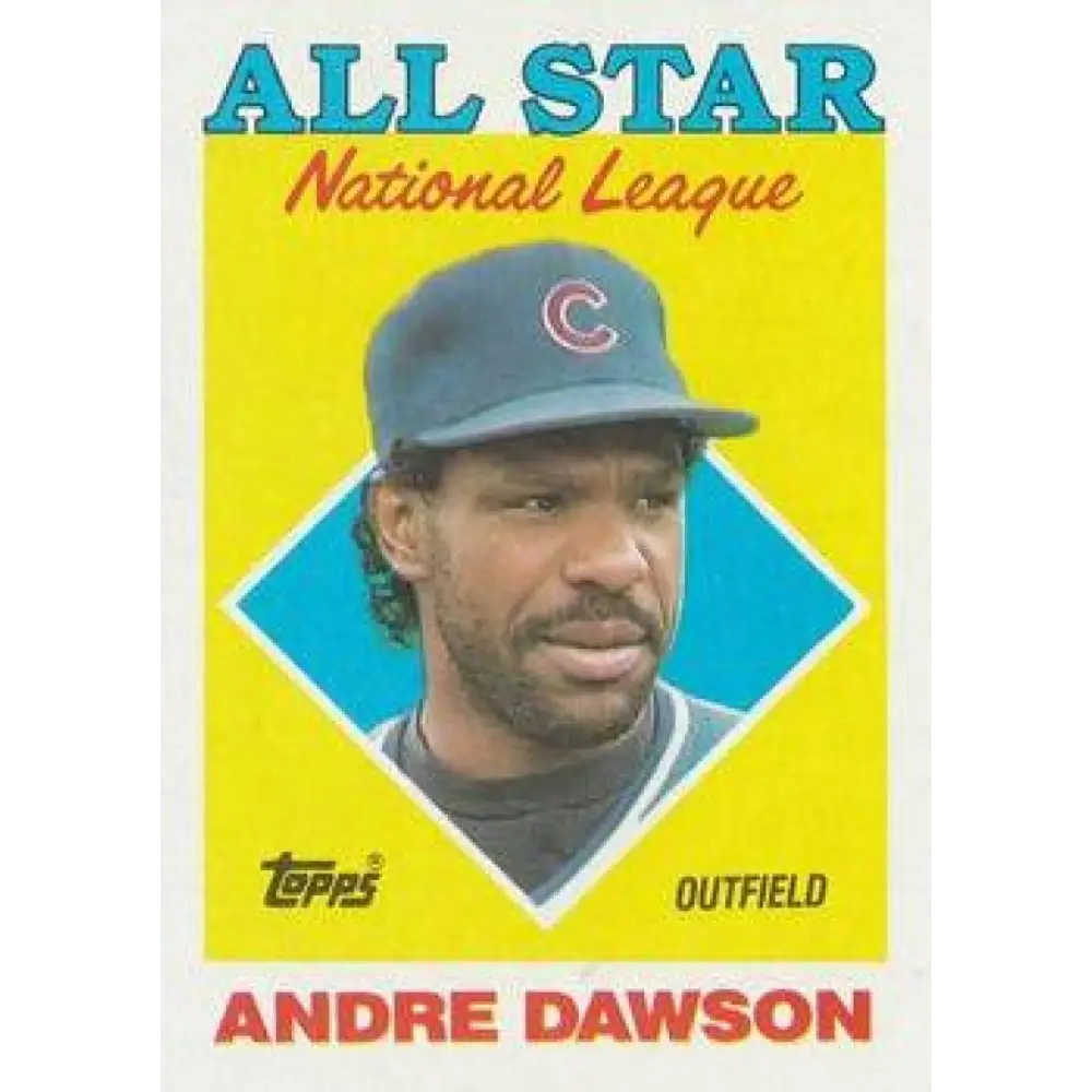 1988 Topps #401 Andre Dawson NM-MT Chicago Cubs Baseball Card  Image 1