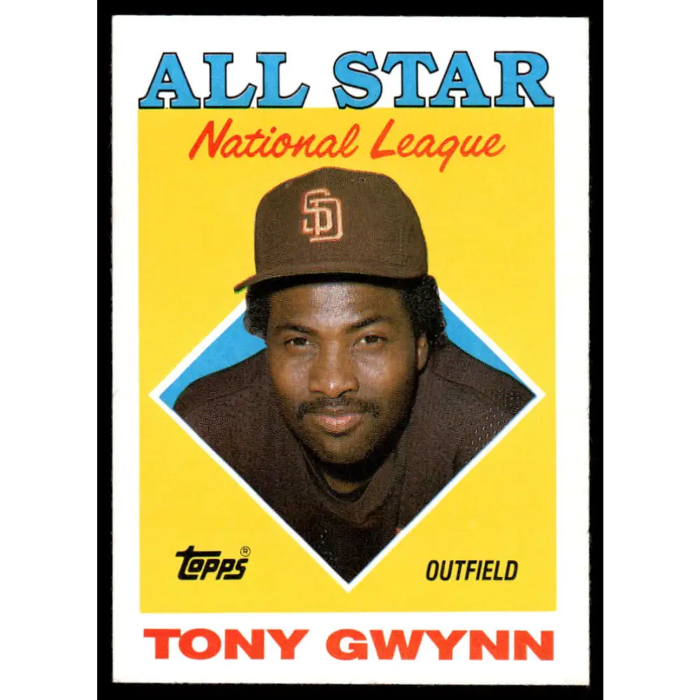 1988 Topps #402 Tony Gwynn NM/MT San Diego Padres Baseball Card Image 1