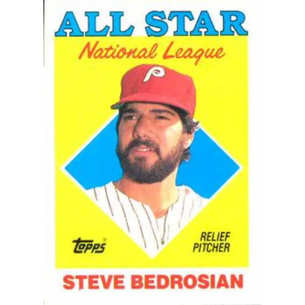 1988 Topps #407 Steve Bedrosian NM-MT Philadelphia Phillies Baseball Card  Image 1