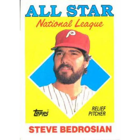 1988 Topps #407 Steve Bedrosian NM-MT Philadelphia Phillies Baseball Card  Image 1