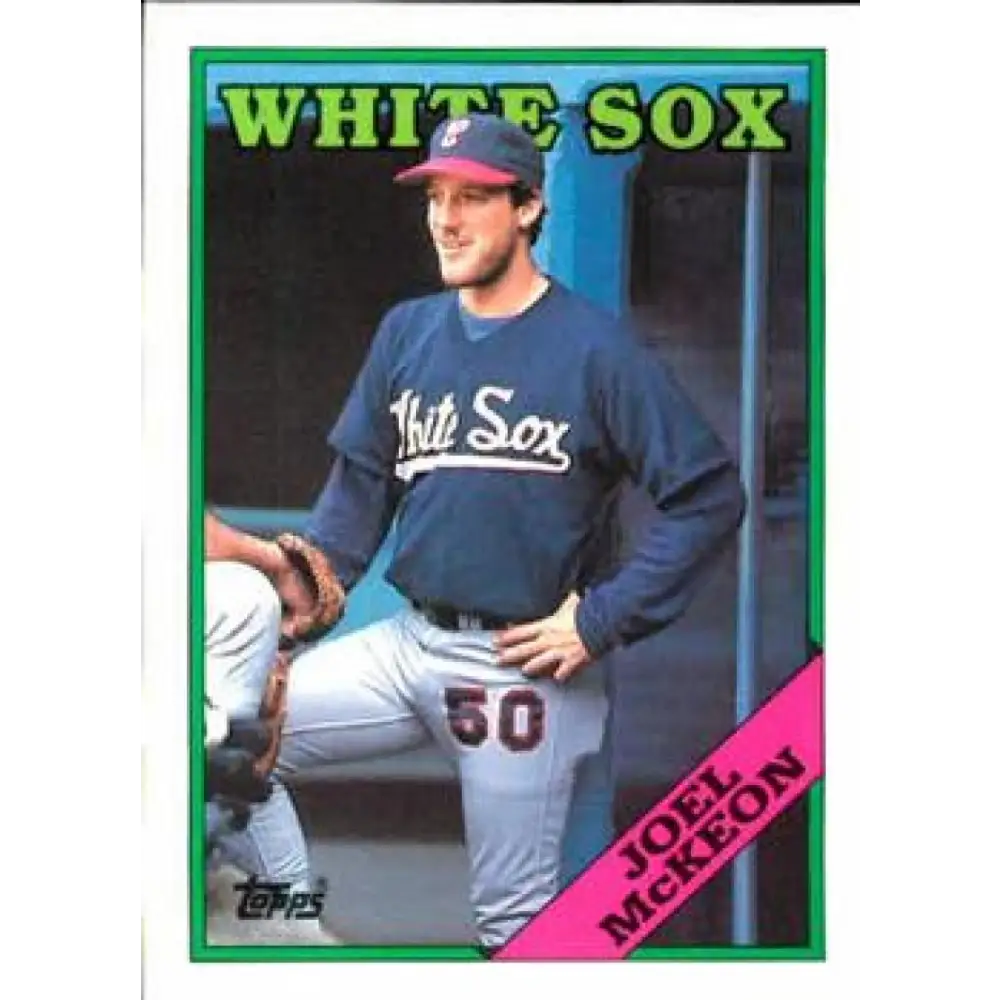 1988 Topps #409 Joel McKeon NM-MT Chicago White Sox Baseball Card  Image 1