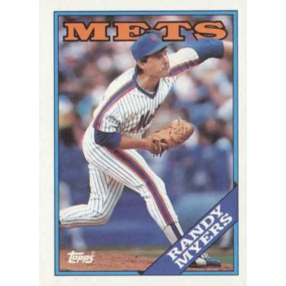1988 Topps #412 Randy Myers NM-MT New York Mets Baseball Card  Image 1
