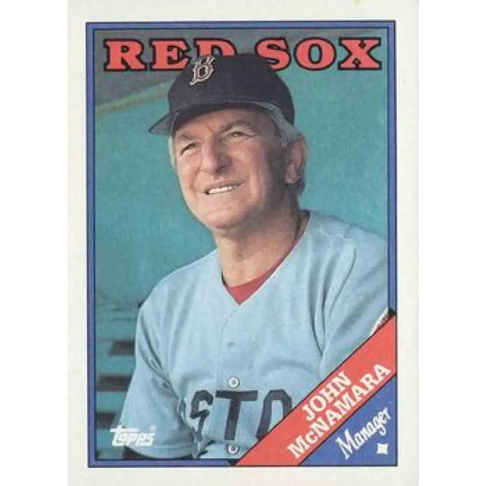 1988 Topps #414 John McNamara NM-MT Boston Red Sox Baseball Card  Image 1