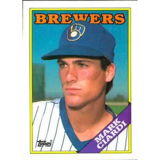 1988 Topps #417 Mark Ciardi NM-MT RC Rookie Milwaukee Brewers Baseball Card  Image 1