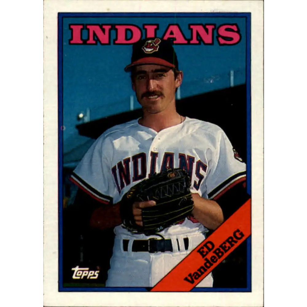 1988 Topps #421 Ed Vande Berg NM-MT Cleveland Indians Baseball Card  Image 1