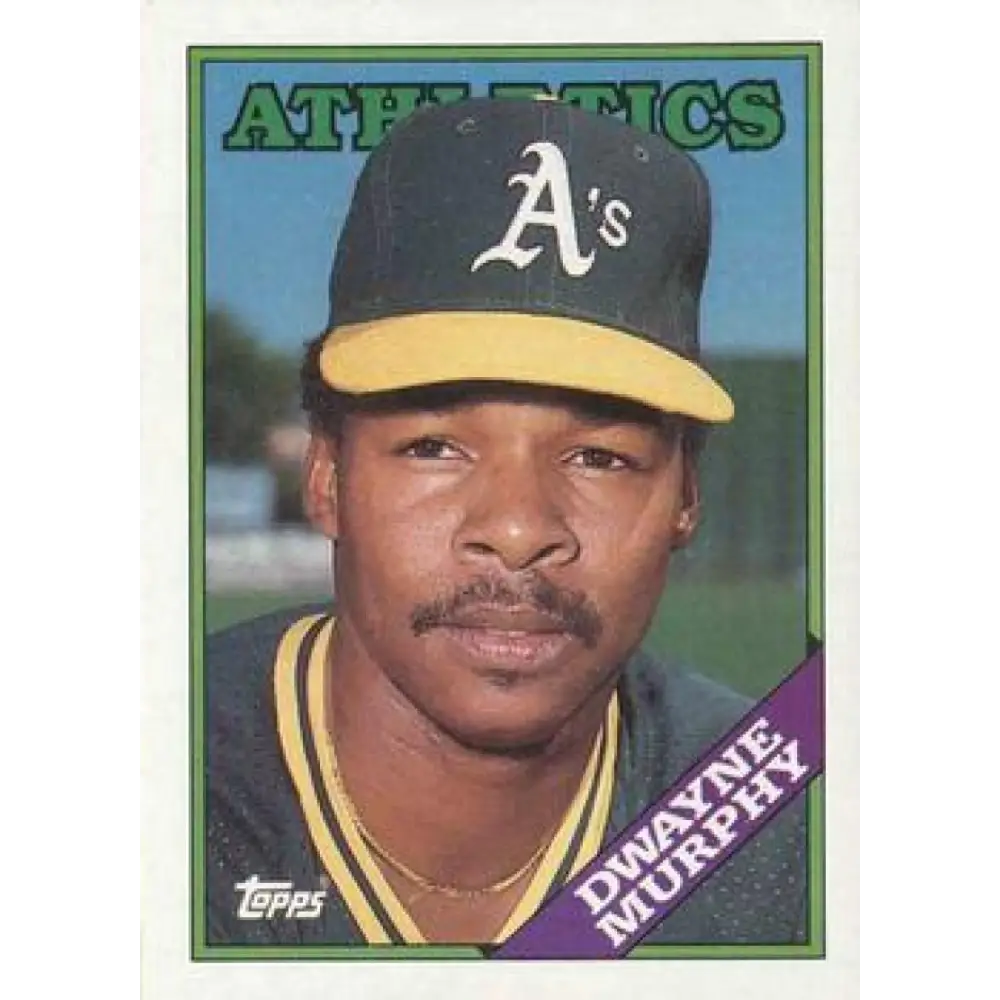 1988 Topps #424 Dwayne Murphy NM-MT Oakland Athletics Baseball Card  Image 1