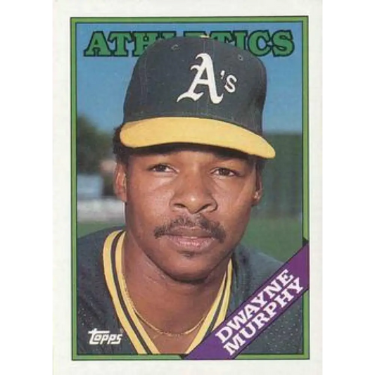 1988 Topps #424 Dwayne Murphy NM-MT Oakland Athletics Baseball Card  Image 1