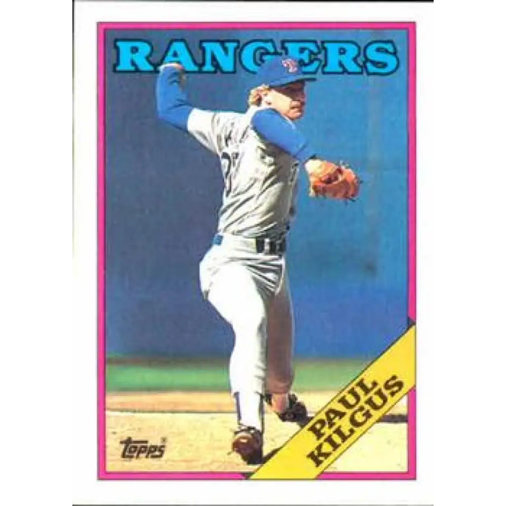 1988 Topps #427 Paul Kilgus NM-MT RC Rookie Texas Rangers Baseball Card  Image 1
