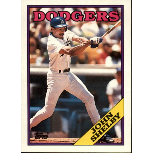 1988 Topps #428 John Shelby NM-MT Los Angeles Dodgers Baseball Card  Image 1