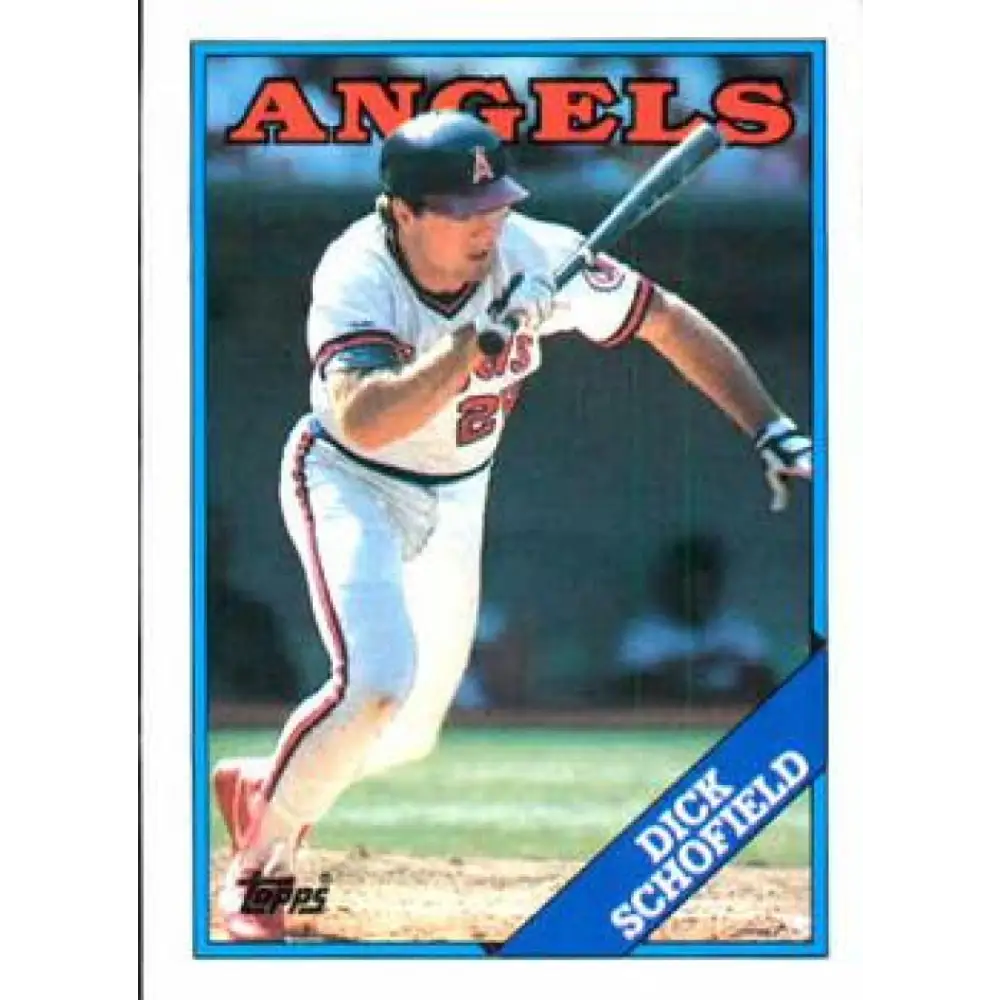 1988 Topps #43 Dick Schofield NM-MT California Angels Baseball Card  Image 1