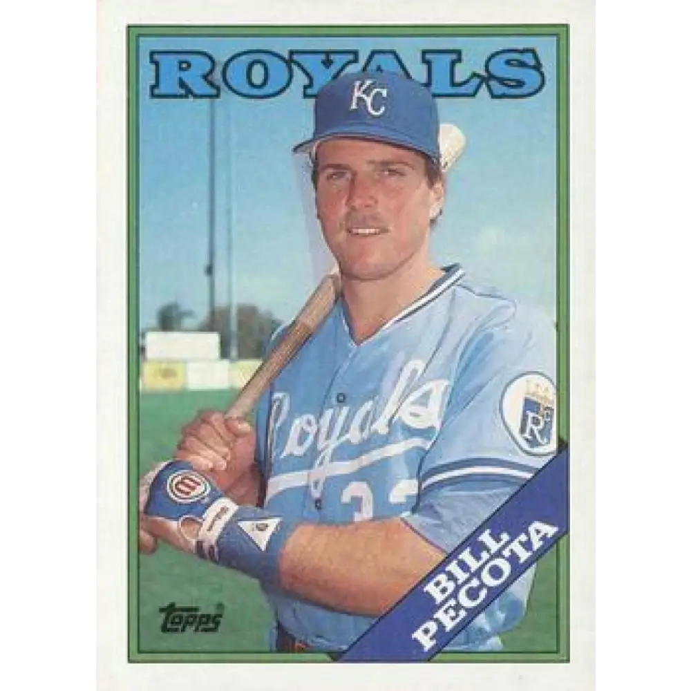1988 Topps #433 Bill Pecota NM-MT RC Rookie Kansas City Royals Baseball Card  Image 1