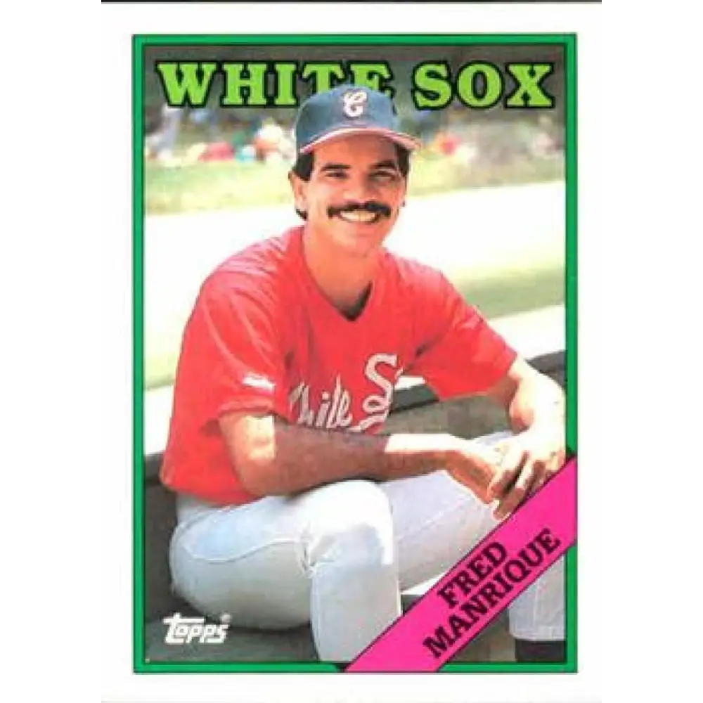 1988 Topps #437 Fred Manrique NM-MT RC Rookie Chicago White Sox Baseball Card  Image 1
