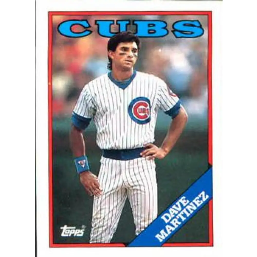 1988 Topps #439 Dave Martinez NM-MT Chicago Cubs Baseball Card  Image 1