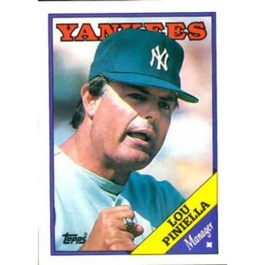 1988 Topps #44 Lou Piniella NM-MT New York Yankees Baseball Card  Image 1