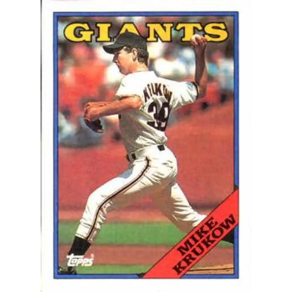 1988 Topps #445 Mike Krukow NM-MT San Francisco Giants Baseball Card  Image 1