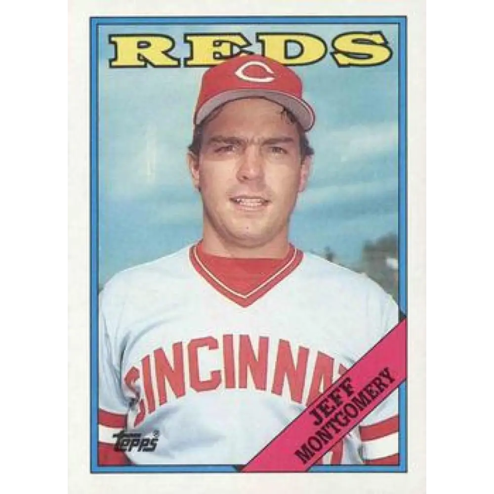 1988 Topps #447 Jeff Montgomery NM-MT RC Rookie Cincinnati Reds Baseball Card  Image 1