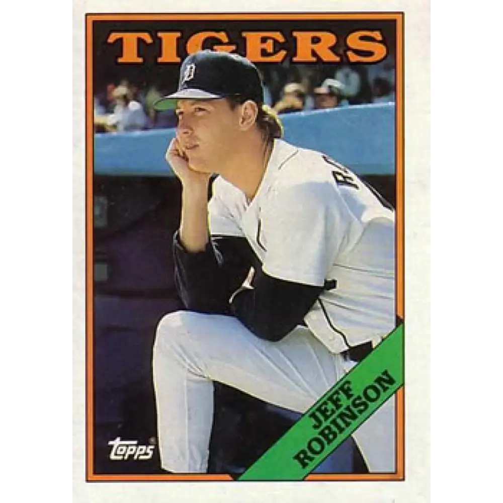 1988 Topps #449 Jeff Robinson NM-MT Detroit Tigers Baseball Card  Image 1