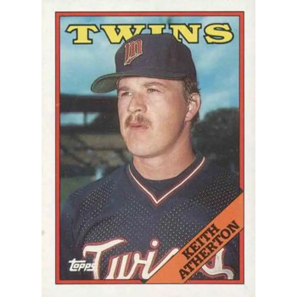 1988 Topps #451 Keith Atherton NM-MT Minnesota Twins Baseball Card  Image 1