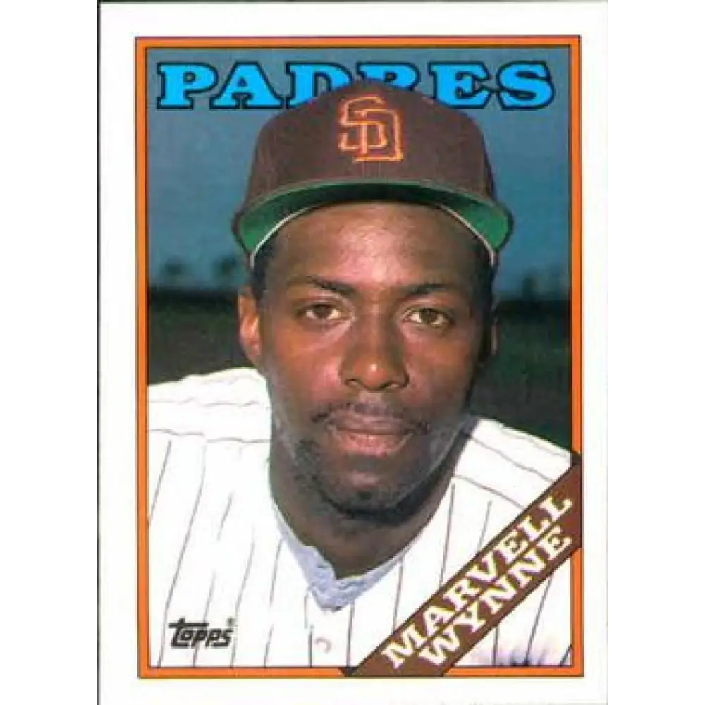 1988 Topps #454 Marvell Wynne NM-MT San Diego Padres Baseball Card  Image 1