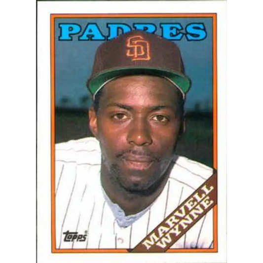 1988 Topps #454 Marvell Wynne NM-MT San Diego Padres Baseball Card  Image 1