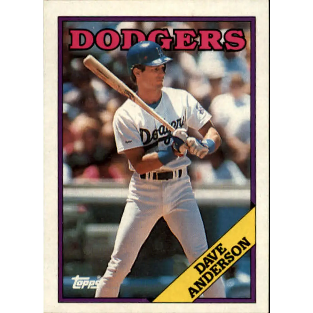 1988 Topps #456 Dave Anderson NM-MT Los Angeles Dodgers Baseball Card  Image 1