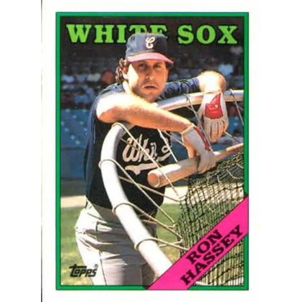 1988 Topps #458 Ron Hassey NM-MT Chicago White Sox Baseball Card  Image 1