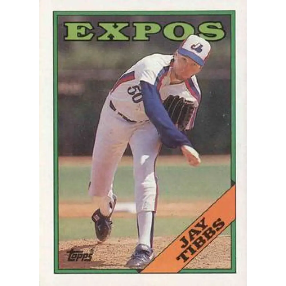 1988 Topps #464 Jay Tibbs NM-MT Montreal Expos Baseball Card  Image 1