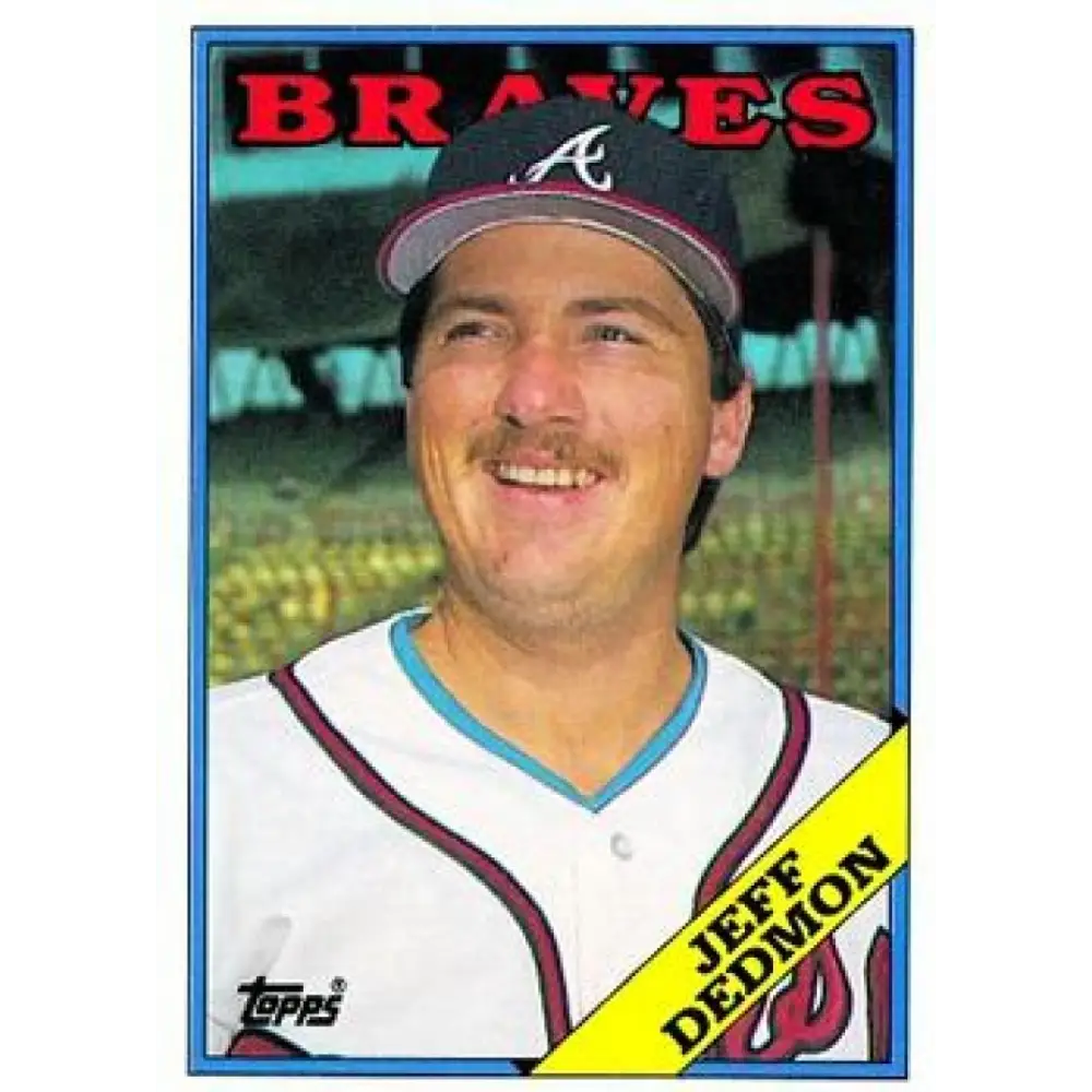 1988 Topps #469 Jeff Dedmon NM-MT Atlanta Braves Baseball Card  Image 1
