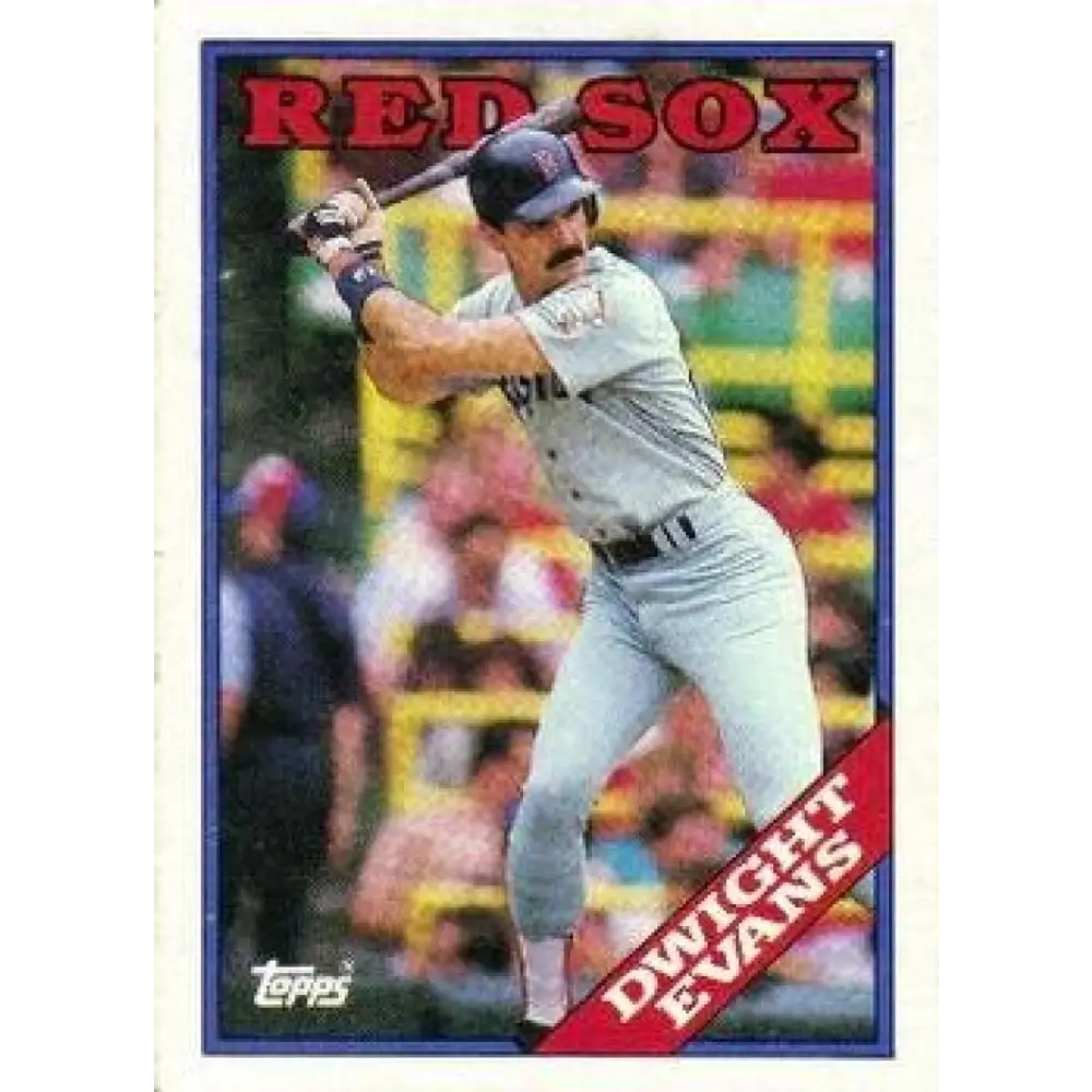1988 Topps #470 Dwight Evans NM-MT Boston Red Sox Baseball Card  Image 1