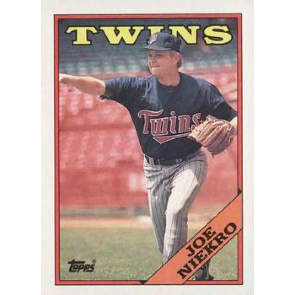 1988 Topps #473 Joe Niekro NM-MT Minnesota Twins Baseball Card  Image 1