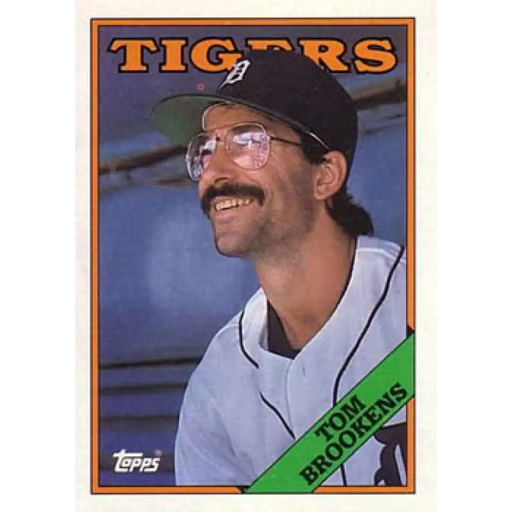 1988 Topps #474 Tom Brookens NM-MT Detroit Tigers Baseball Card  Image 1