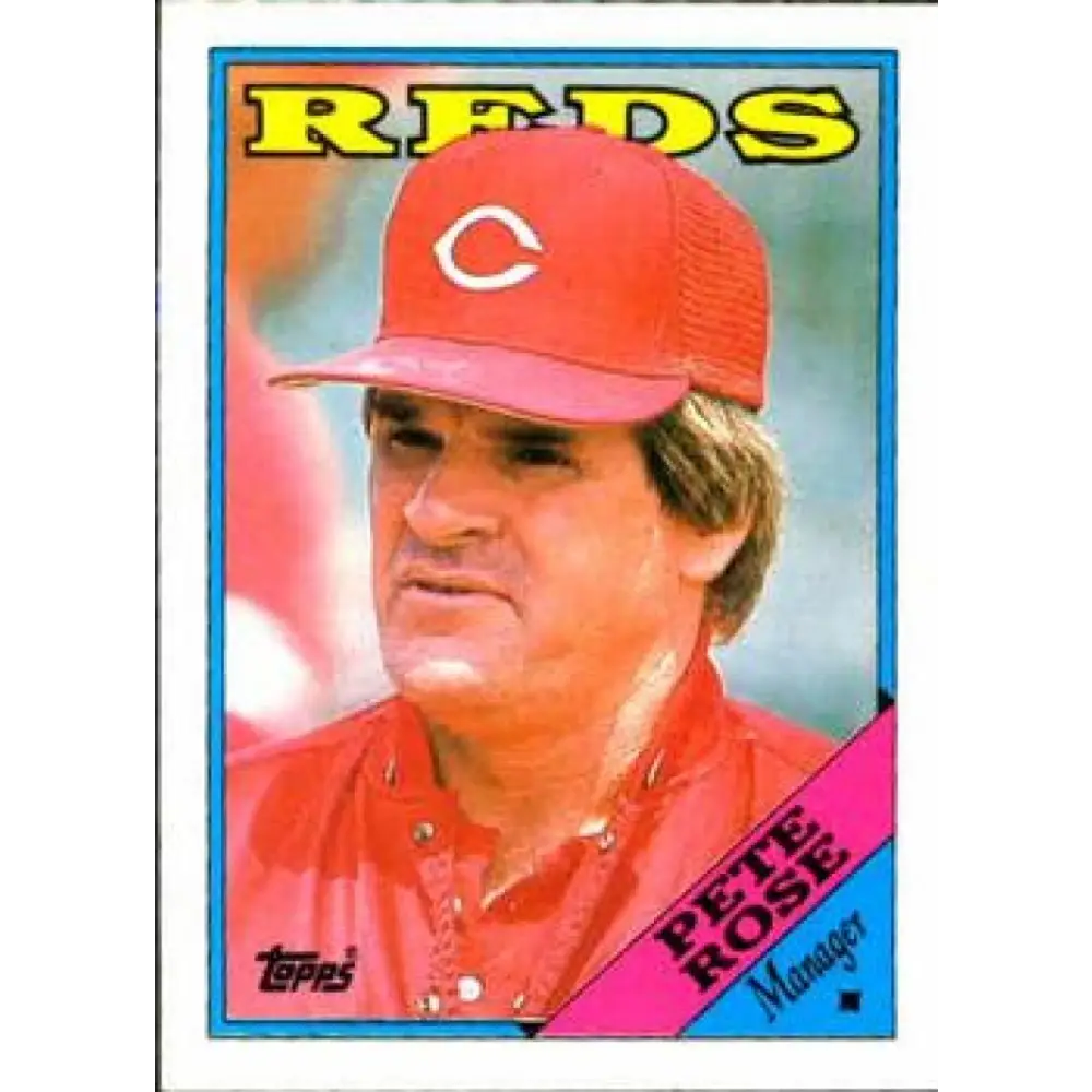 1988 Topps #475 Pete Rose NM-MT Cincinnati Reds Baseball Card  Image 1