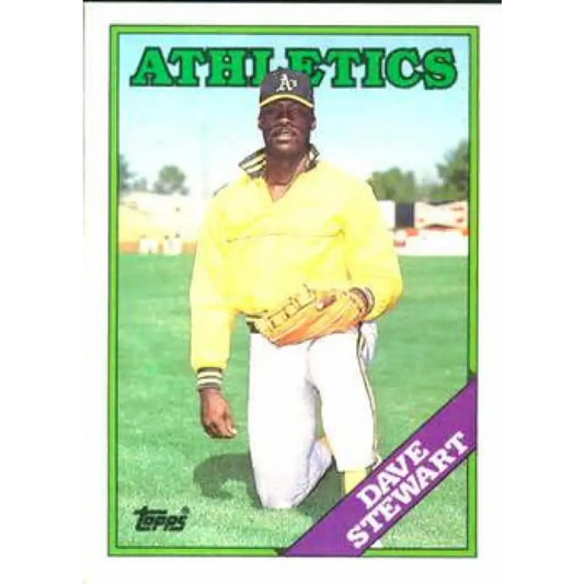 1988 Topps #476 Dave Stewart NM-MT Oakland Athletics Baseball Card  Image 1