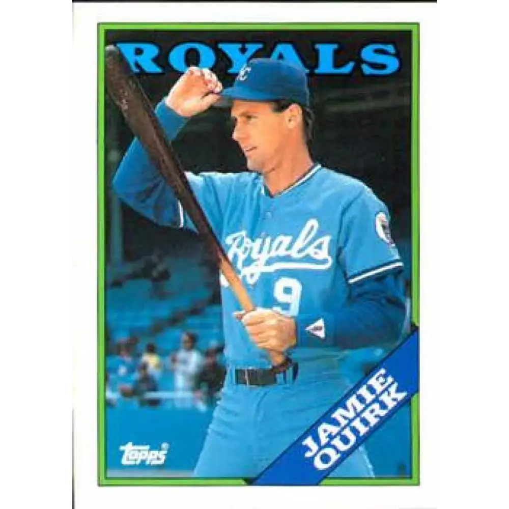 1988 Topps #477 Jamie Quirk NM-MT Kansas City Royals Baseball Card  Image 1