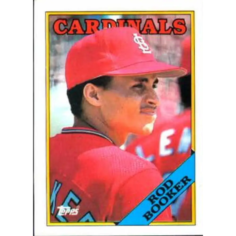 1988 Topps #483 Rod Booker NM-MT RC Rookie St. Louis Cardinals Baseball Card  Image 1