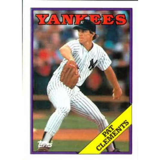 1988 Topps #484 Pat Clements NM-MT New York Yankees Baseball Card  Image 1