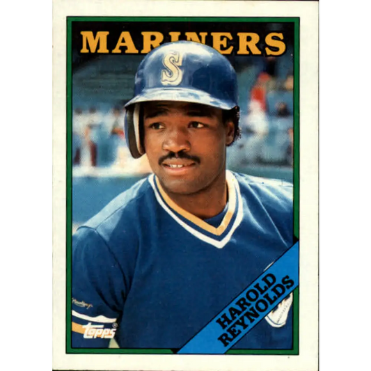 1988 Topps #485 Harold Reynolds NM-MT Seattle Mariners Baseball Card  Image 1