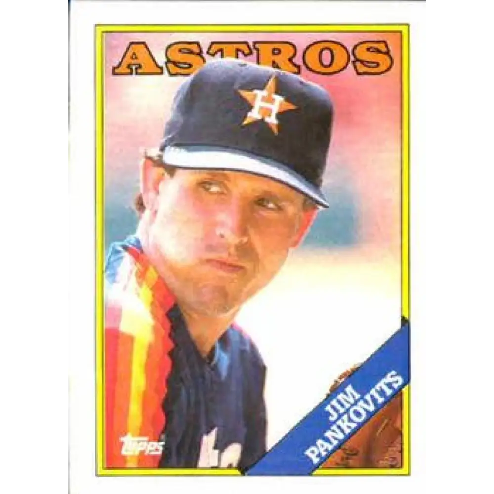 1988 Topps #487 Jim Pankovits NM-MT Houston Astros Baseball Card  Image 1