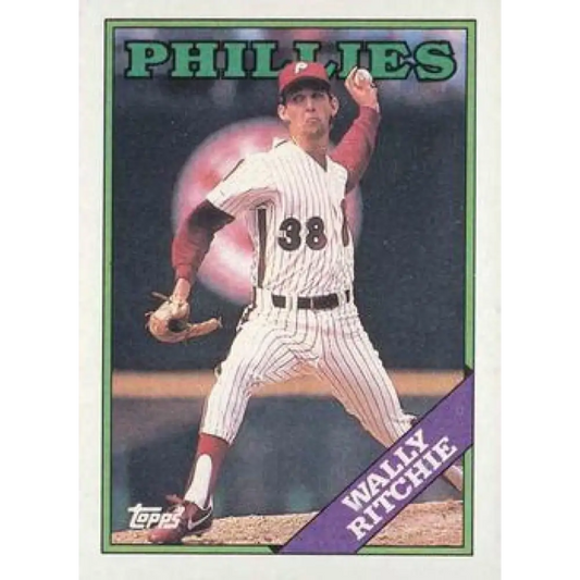 1988 Topps #494 Wally Ritchie NM-MT Philadelphia Phillies Baseball Card  Image 1