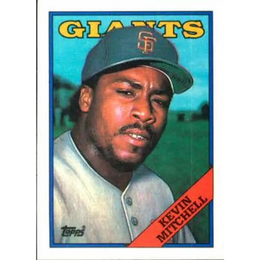 1988 Topps #497 Kevin Mitchell NM-MT San Francisco Giants Baseball Card  Image 1