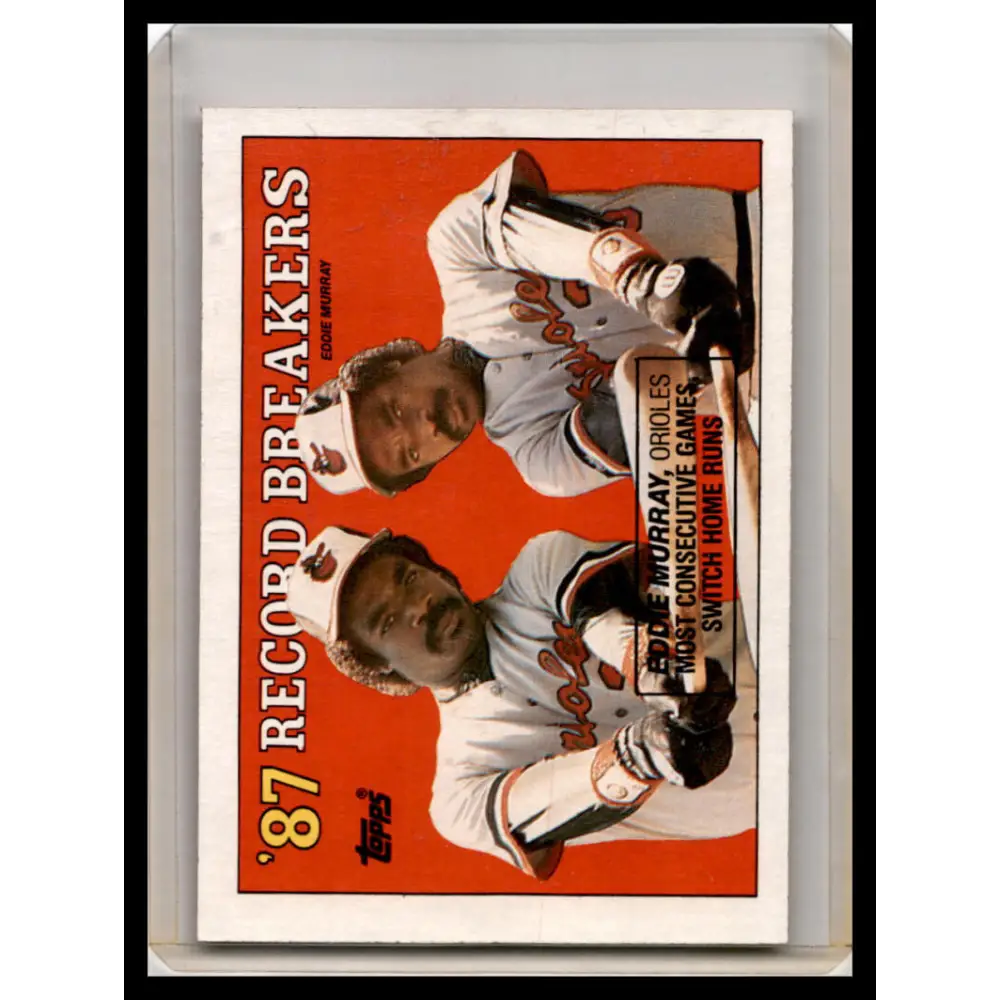1988 Topps #4a Eddie Murray EX Baseball Card Image 1