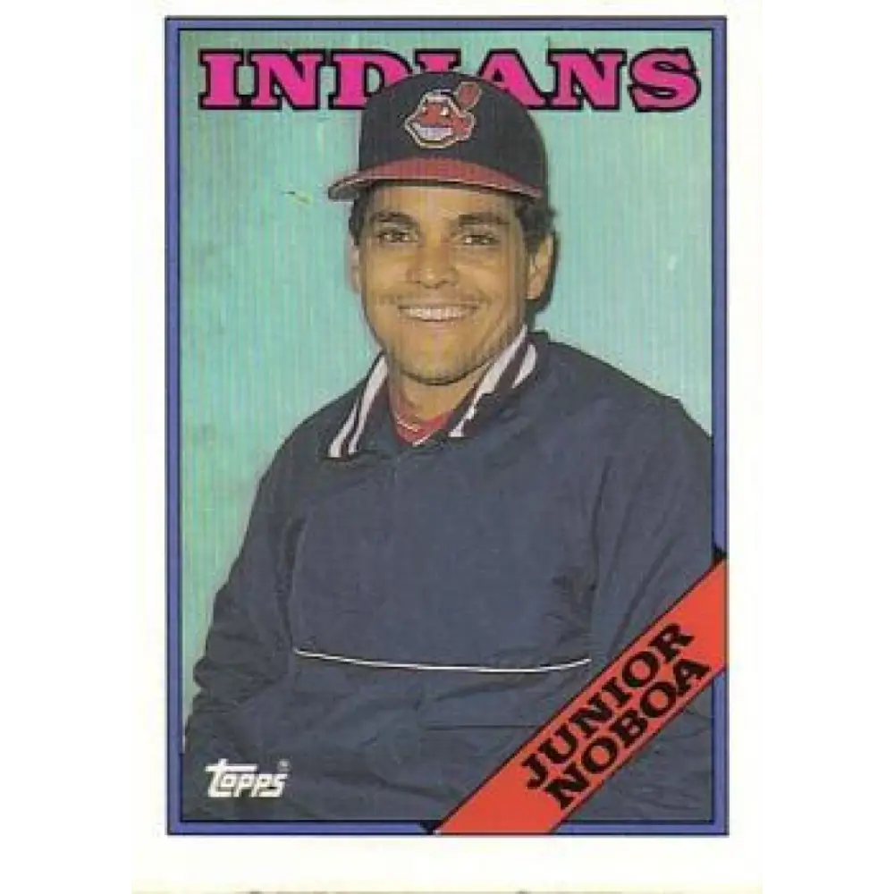 1988 Topps #503 Junior Noboa NM-MT RC Rookie Cleveland Indians Baseball Card  Image 1