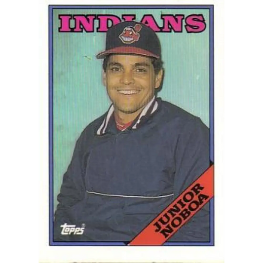 1988 Topps #503 Junior Noboa NM-MT RC Rookie Cleveland Indians Baseball Card  Image 1
